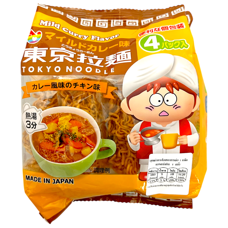 TOKYO RAMEN MILD CURRY  (4PC) 112 G