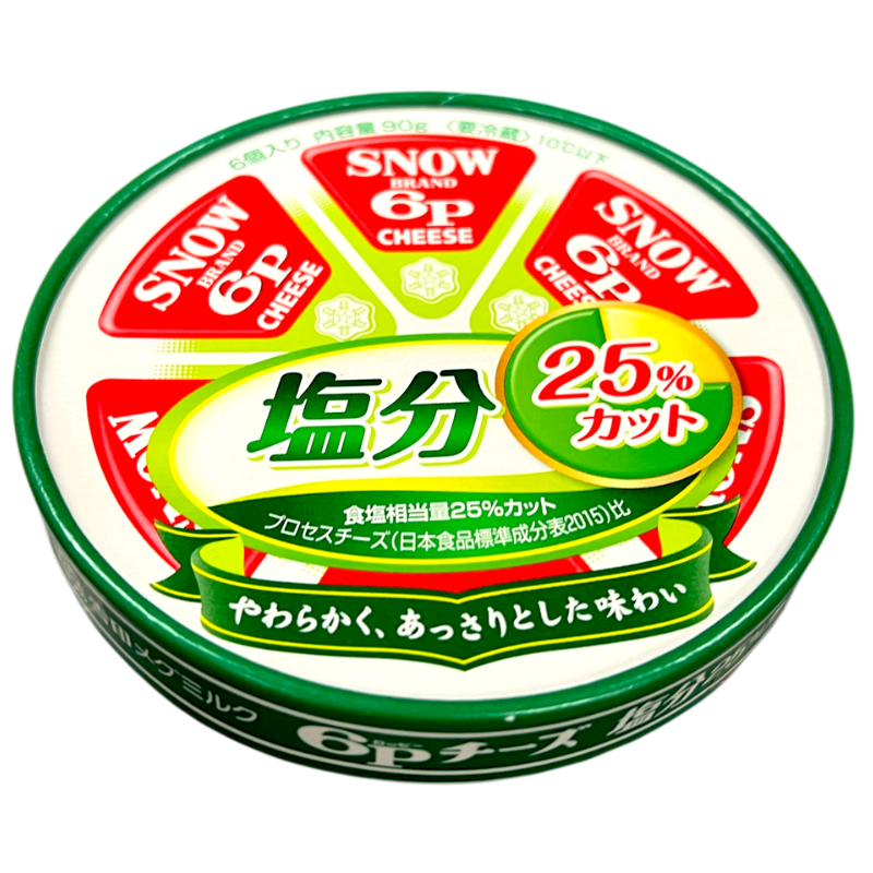 6 PORTION CHEESE LESS SALT 90G