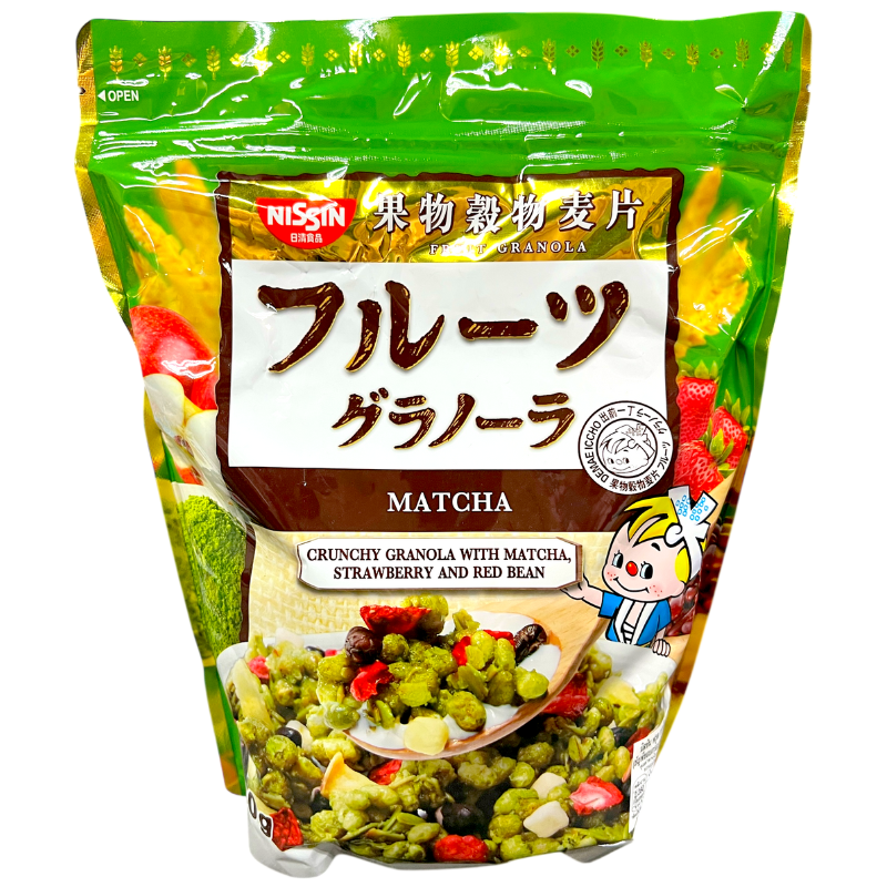 NISSIN MATCHA GRANOLA 500G.
