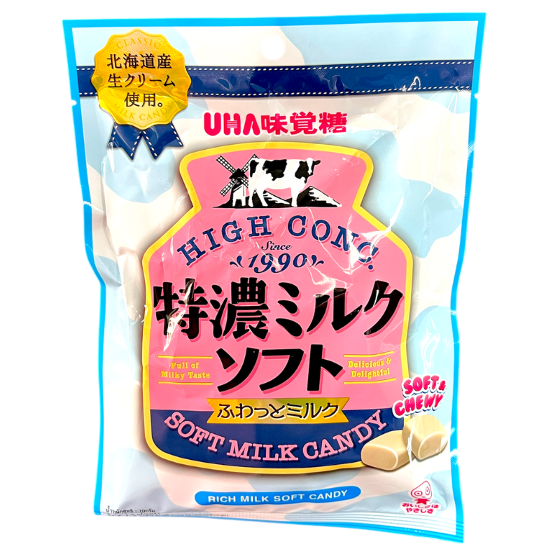 UHA TOKUNO Milk Soft Candy Plain 70g. 