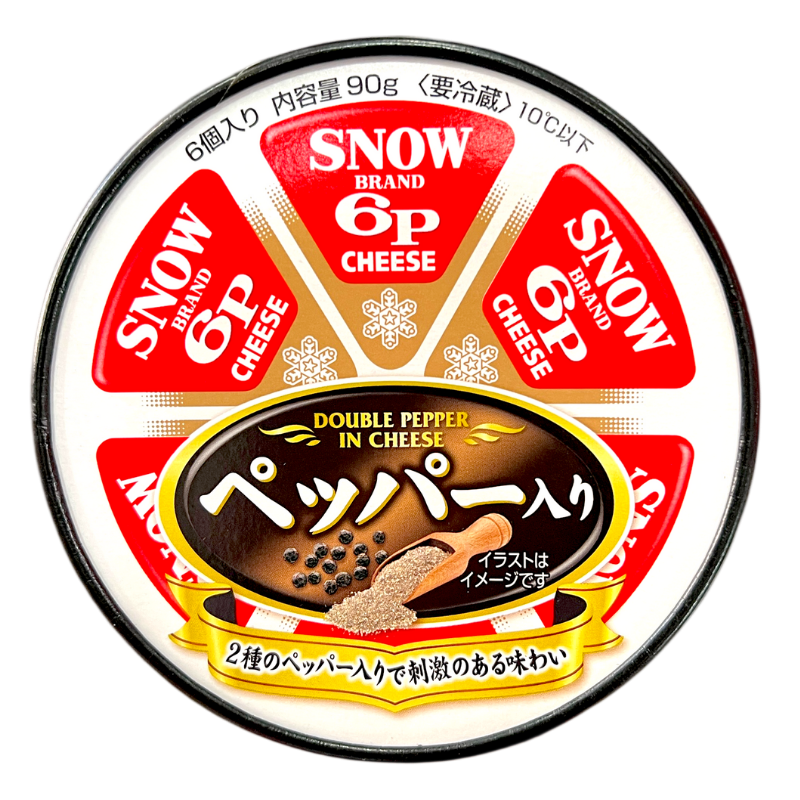 SNOW BRAND 6 Portion Cheese Pepper 90g.