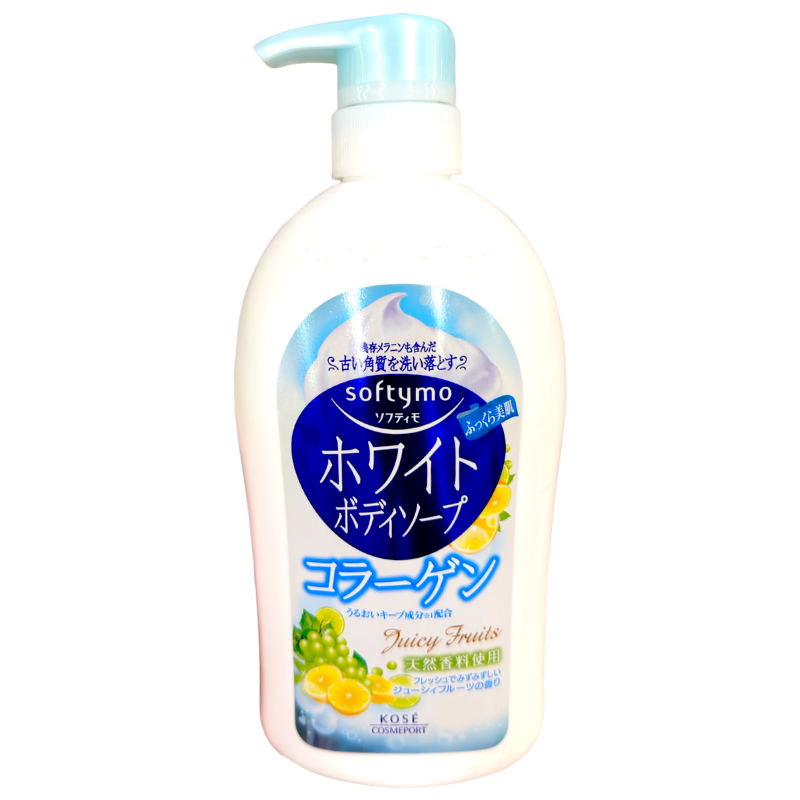 SOFTYMO White Body Soap Collagen 600ml. 